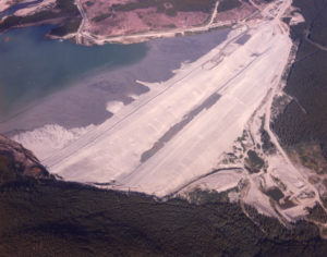 Figure 3: Brenda Mine centerline cycloned sand dam